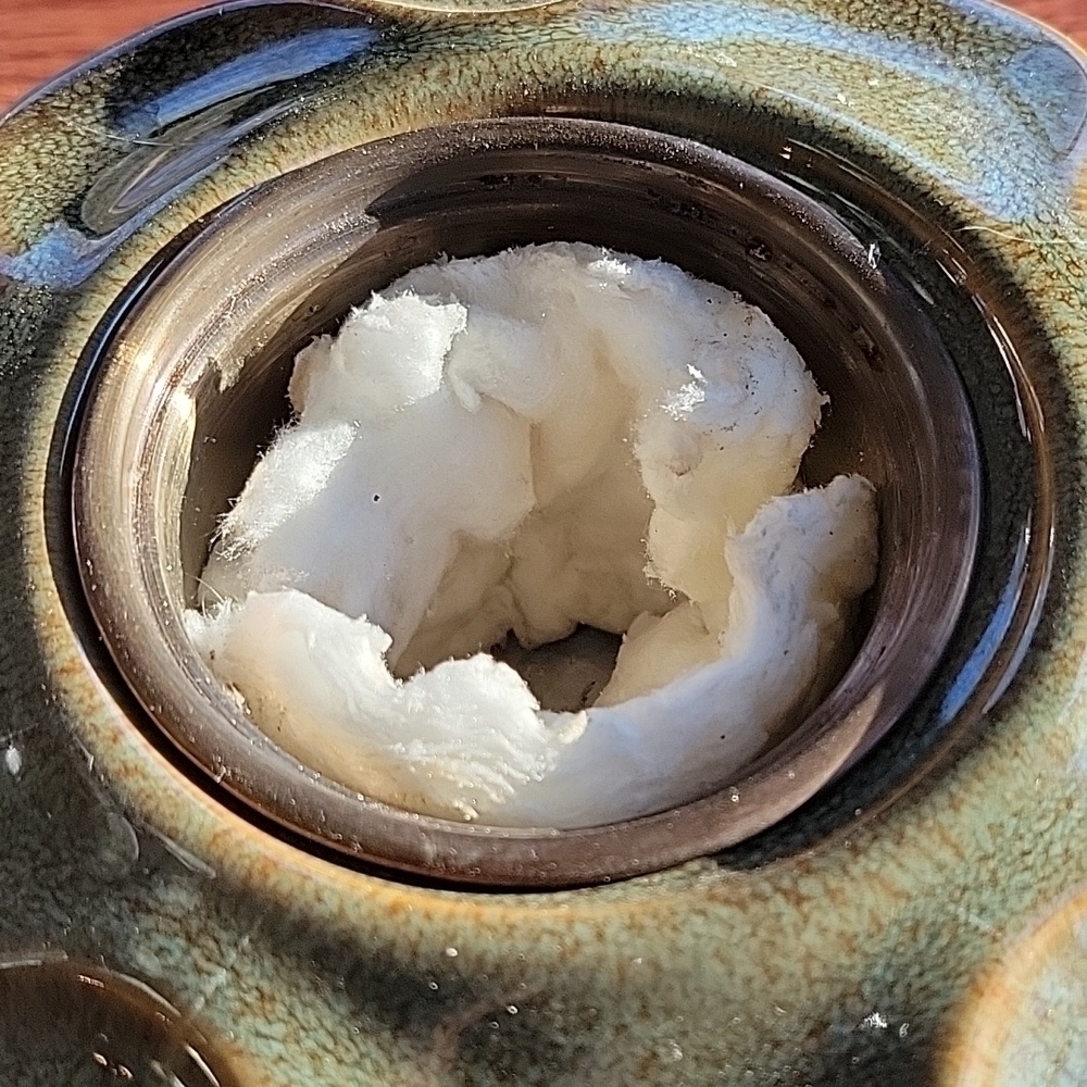 Ceramic Tabletop Fireplace 🔥. Unique Wavy Design. Fuel Not Included. - Picture 3 of 5